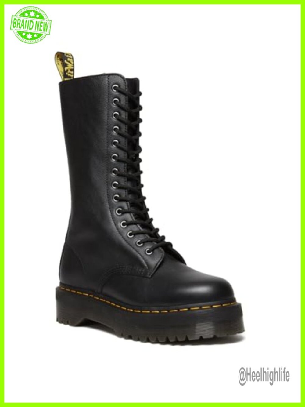 Dr Martens 1B99 Quad Leather Lace Up Ankle Boots Platform Work